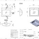 Lavabo DELLA 500 MIRASOFT #1