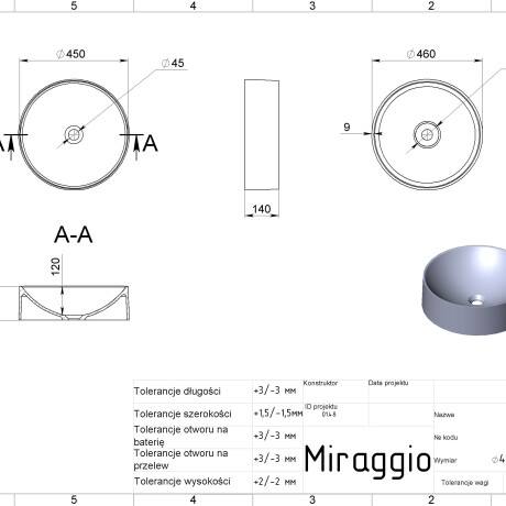 Lavabo ELLEL MIRASOFT #1