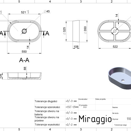Lavabo ROME MIRASOFT #1