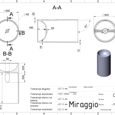 Lavabo COSMOS MIRASOFT #5