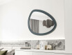 Espejo asimétrico con marco decorativo de MDF L304