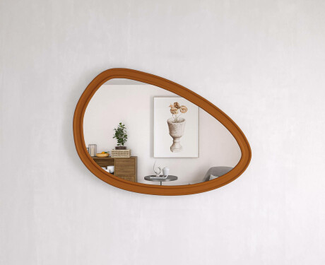 Espejo asimétrico con marco decorativo de MDF L304 #2