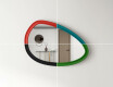 Espejo asimétrico con marco decorativo de MDF L304 #4
