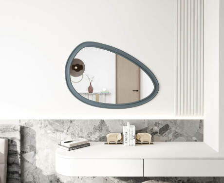 Espejo asimétrico con marco decorativo de MDF L304 #6