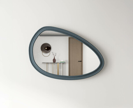 Espejo asimétrico con marco decorativo de MDF L304 #7