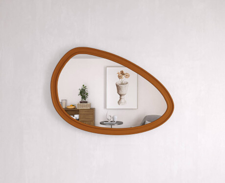 Espejo asimétrico con marco decorativo de MDF L304 #10