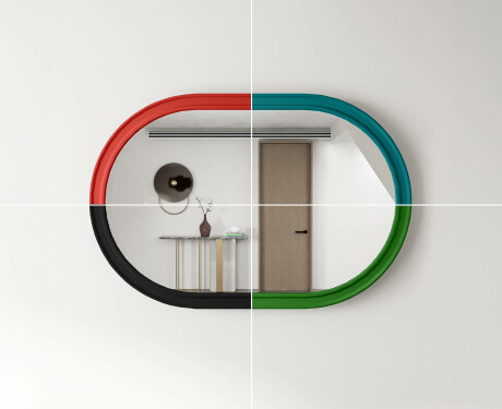 Espejo de baño con marco MDF L301 #8