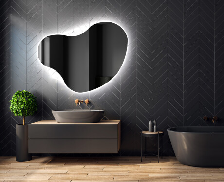Espejo de baño LED de forma irregular N221 #2