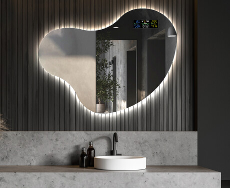 Espejo de baño LED de forma irregular N221 #6