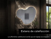 Espejo de baño LED de forma irregular N221 #9
