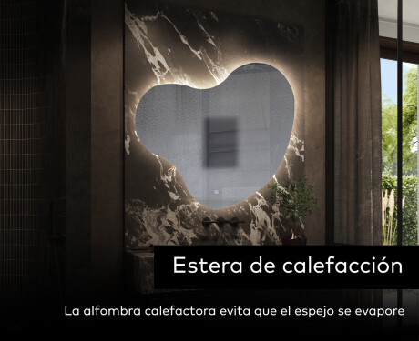 Espejo de baño LED de forma irregular N221 #9