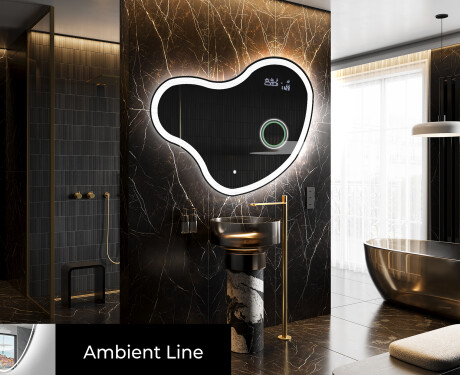 Espejos decorativos de pared con LED N222 #1