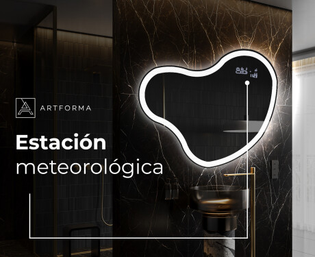 Espejo de baño LED de forma irregular N222 #6
