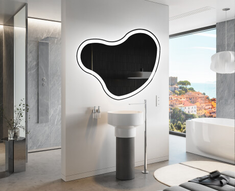 Espejo de baño LED de forma irregular N222 #9