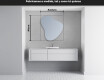 Espejo de baño LED de forma irregular V221 #4