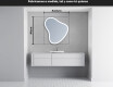 Espejo de baño LED de forma irregular V222 #4