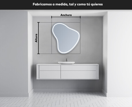 Espejo de baño LED de forma irregular V223 #4