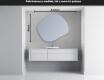 Espejos decorativos de pared con LED L158 #3