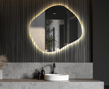 Espejos decorativos de pared con LED L158 #6