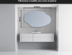 Espejo de baño LED de forma irregular O221 #3