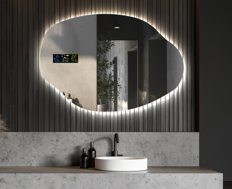 Espejo de baño LED de forma irregular O221 #6
