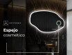 Espejo de baño LED de forma irregular O222 #4