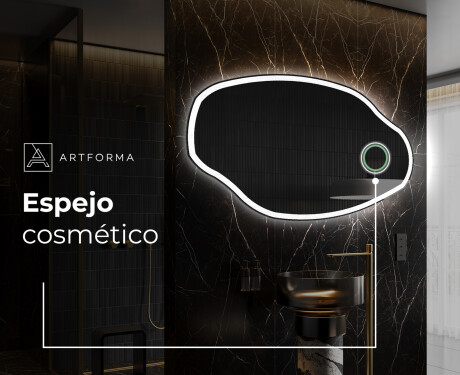 Espejo de baño LED de forma irregular O222 #4