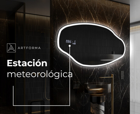 Espejo de baño LED de forma irregular O222 #6