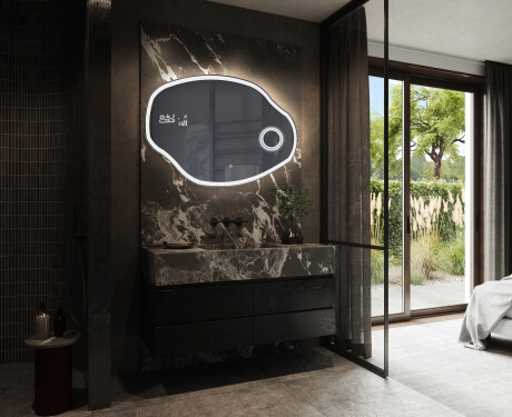 Espejos decorativos de pared con LED O222 #10