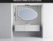 Espejos decorativos de pared con LED O223 #3