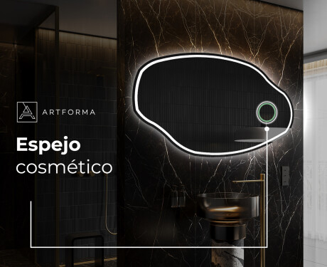 Espejo de baño LED de forma irregular O223 #4