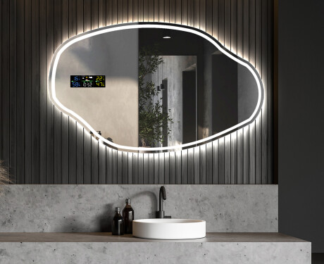 Espejos decorativos de pared con LED O223 #6