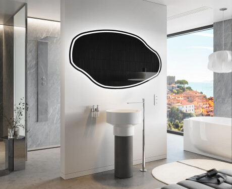 Espejo de baño LED de forma irregular O223 #9