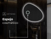 Espejo de baño LED de forma irregular H221 #5
