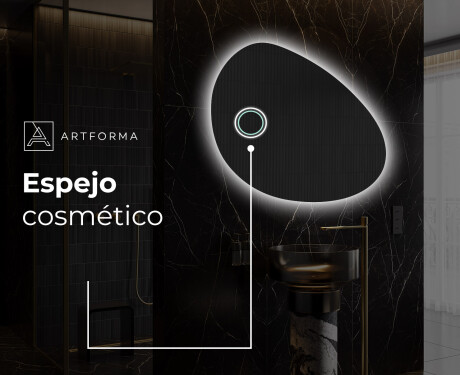 Espejo de baño LED de forma irregular H221 #5