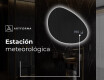 Espejo de baño LED de forma irregular H221 #7