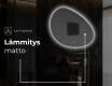 Espejo de baño LED de forma irregular H221 #9