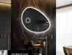 Espejo de baño LED de forma irregular H222