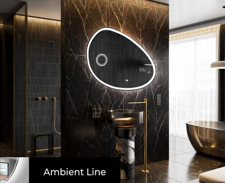 Espejo de baño LED de forma irregular H222 #3