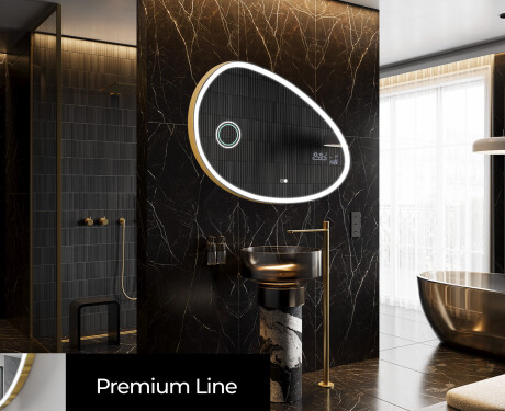 Espejo de baño LED de forma irregular H222 #4