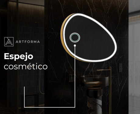Espejo de baño LED de forma irregular H222 #6