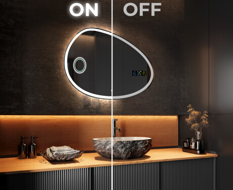 Espejo de baño LED de forma irregular H222 #3