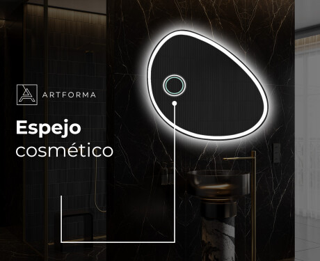 Espejo de baño LED de forma irregular H222 #5