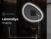 Espejo de baño LED de forma irregular H222 #9
