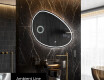Espejo de baño LED de forma irregular H223