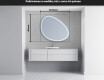 Espejo de baño LED de forma irregular H223 #5