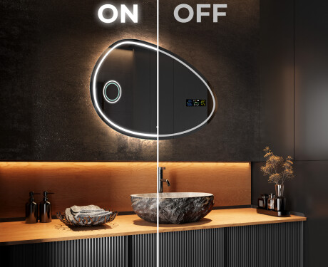 Espejo de baño LED de forma irregular H223 #3