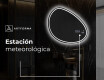 Espejo de baño LED de forma irregular H223 #8