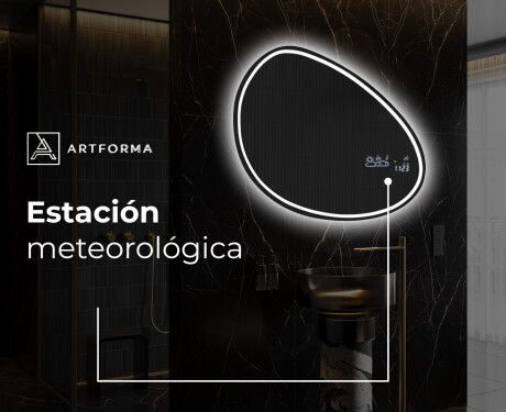 Espejo de baño LED de forma irregular H223 #8