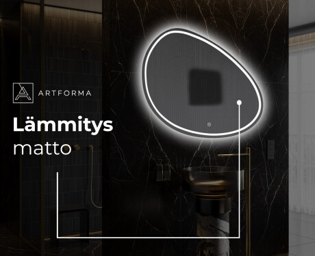 Espejo de baño LED de forma irregular H223 #9